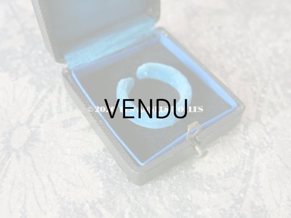 画像3: 19世紀 アンティーク 本革 リング用 ジュエリーボックス  (3)