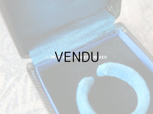 画像4: 19世紀 アンティーク 本革 リング用 ジュエリーボックス  (4)