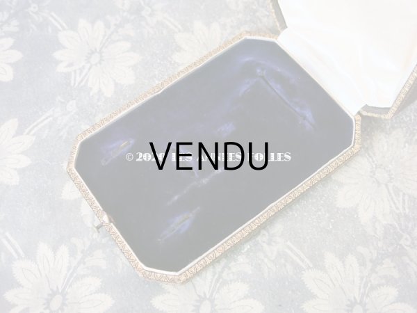 画像9: 19世紀 アンティーク 大きなジュエリーボックス ピアス ＆ ブローチ & リング モノグラム 【MH】 (9)