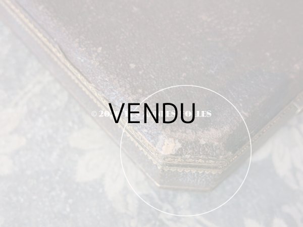 画像6: 19世紀 アンティーク 大きなジュエリーボックス ピアス ＆ ブローチ & リング モノグラム 【MH】 (6)