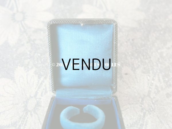 画像5: 19世紀 アンティーク 本革 リング用 ジュエリーボックス  (5)