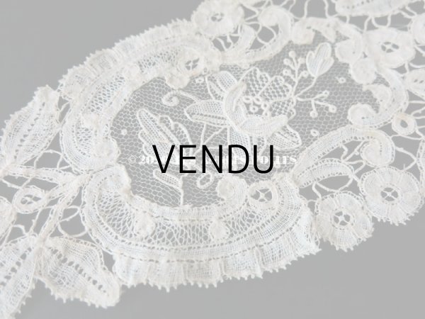 画像11: 19世紀末 アンティーク 付け襟  ポワン・ド・ローズ & デュシェスレース  【ポワン・ド・ローズ】【ポワン・ド・ガーズ】 (11)