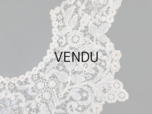 画像8: 19世紀末 アンティーク 付け襟  ポワン・ド・ローズ & デュシェスレース  【ポワン・ド・ローズ】【ポワン・ド・ガーズ】 (8)