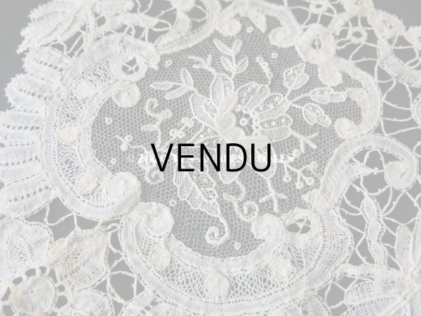 画像10: 19世紀末 アンティーク 付け襟  ポワン・ド・ローズ & デュシェスレース  【ポワン・ド・ローズ】【ポワン・ド・ガーズ】 (10)