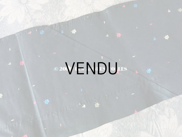 画像7: 19世紀末 アンティーク  シルク製 ファブリック 小さな花の刺繍入り 12×230cm (7)