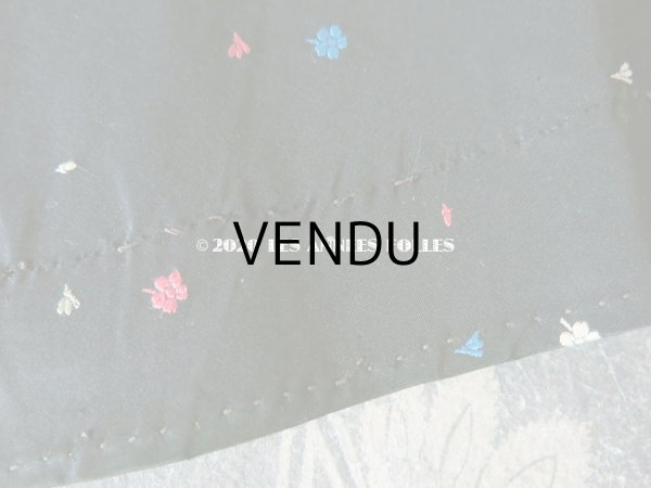 画像3: 19世紀末 アンティーク  シルク製 ファブリック 小さな花の刺繍入り 12×230cm (3)