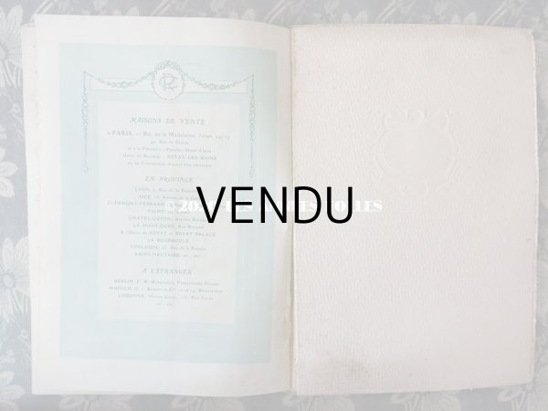 画像14: 1912年 アンティーク 【マルキーズ・ ドゥ・セヴィニエ】 のカタログ A LA MARQUISE DE SEVIGNE CHOCOLAT DE ROYAL (14)
