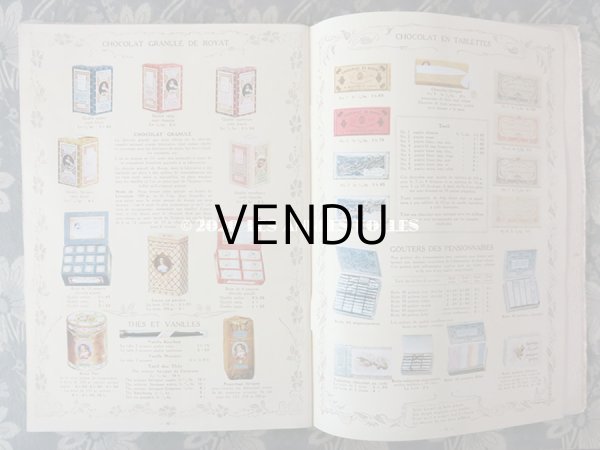 画像13: 1912年 アンティーク 【マルキーズ・ ドゥ・セヴィニエ】 のカタログ A LA MARQUISE DE SEVIGNE CHOCOLAT DE ROYAL (13)