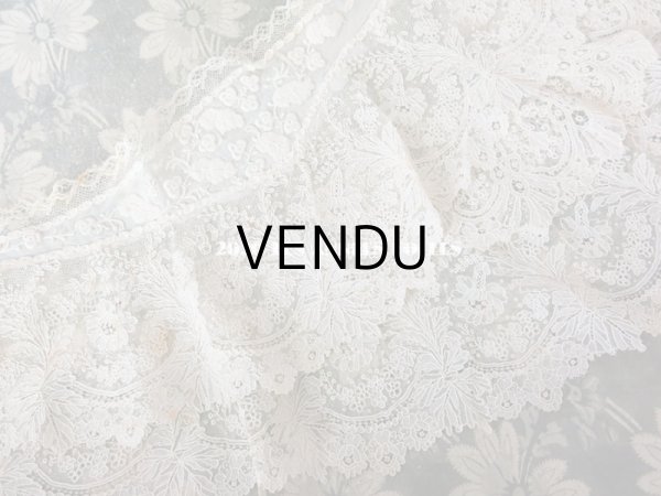 画像5: 19世紀末 アンティーク ニードルレース ポワンドガーズ 付け襟 【ポワン・ド・ガーズ】  (5)