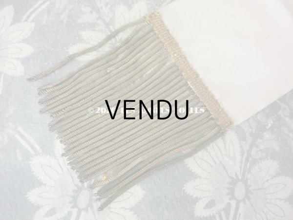 画像4: アンティーク コミュニオンの腕章 聖心のメタルモチーフ付 (4)