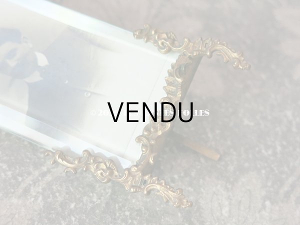 画像4: アンティーク ドール用 小さなフォトフレーム  ロカイユ装飾 (4)