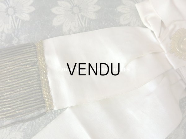 画像7: アンティーク コミュニオンの腕章 聖心のメタルモチーフ付 (7)