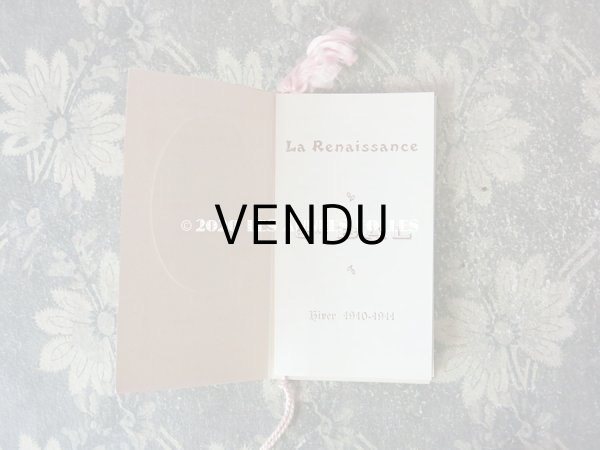 画像6: 1911年 アンティーク 舞踏会の手帳 ペンシル付 CARNET DE BAL カルネ・ド・バル (6)