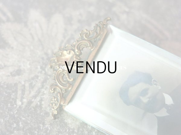 画像3: アンティーク ドール用 小さなフォトフレーム  ロカイユ装飾 (3)