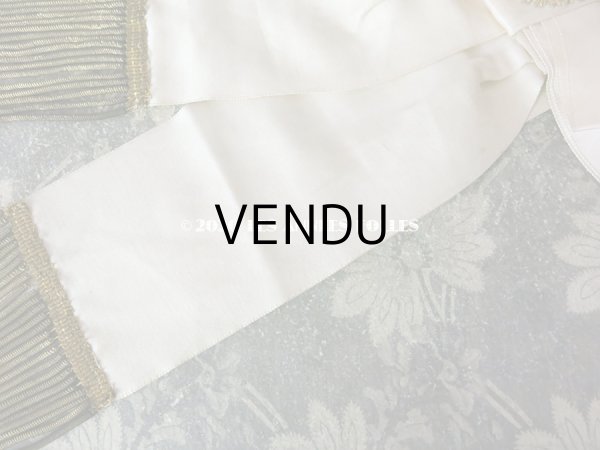 画像6: アンティーク コミュニオンの腕章 聖心のメタルモチーフ付 (6)