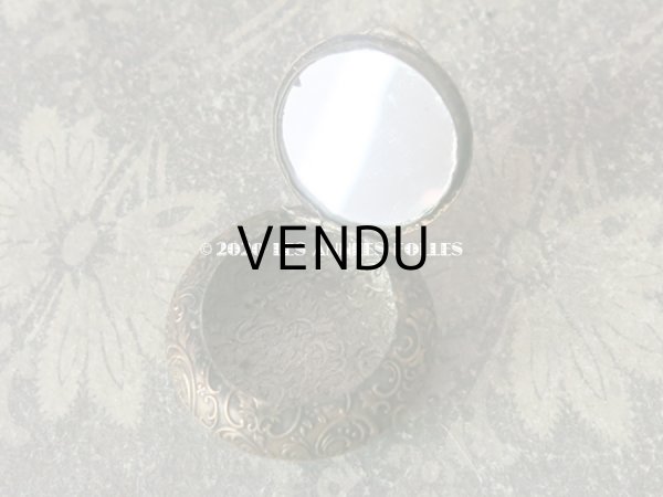 画像4: アンティーク ロカイユ装飾のエパングルケース ミラー付　EPINGLES (4)