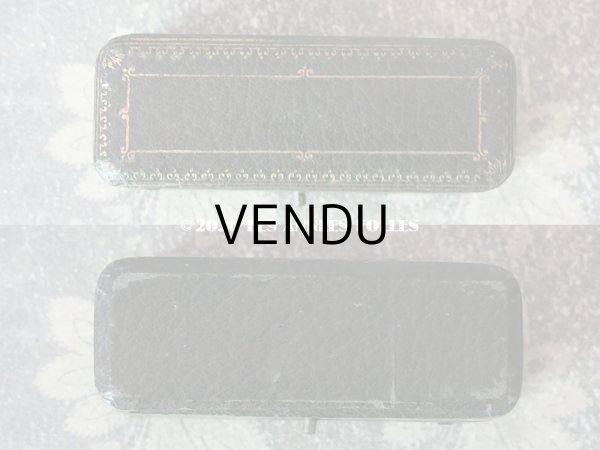 画像3: アンティーク ジュエリーボックス 金彩入り グリーン エパングル (3)