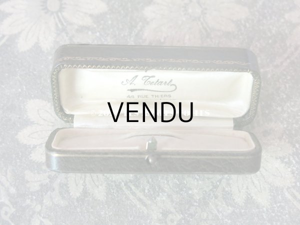 画像6: アンティーク ジュエリーボックス 金彩入り グリーン エパングル (6)