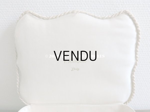 画像5: 19世紀 アンティーク ライラックのリボン刺繍入り 大きなシルクボックス 『ショコラ・フランソワ・ マルキ』　のチョコレート箱  - CHOCOLAT FRANCOIS MARQUIS PARIS - (5)