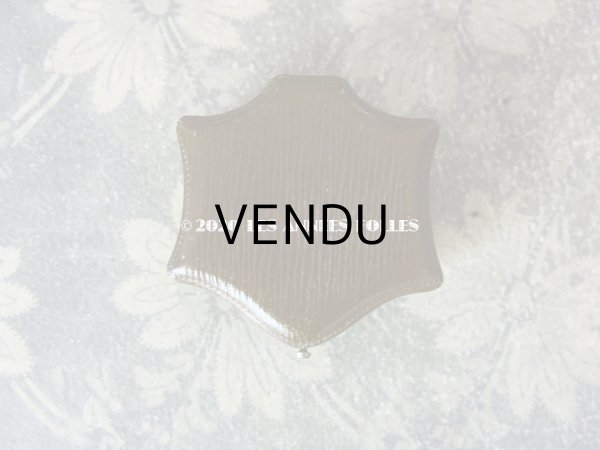 画像3: アンティーク 本革製 ジュエリーボックス 金彩入り ブラウン (3)