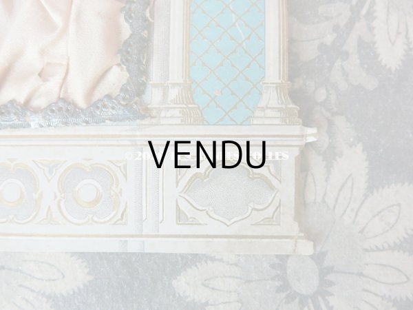 画像6: アンティーク  初聖体のカニヴェ 少年と天使 コミュニオン (6)