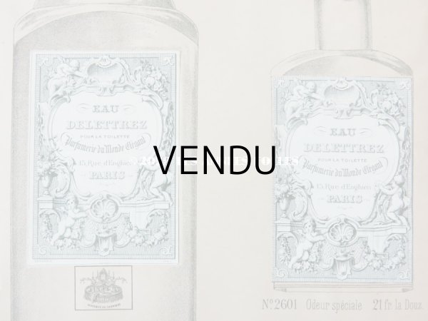 画像7: アンティーク　パフュームリーのデザイン画  PLANCHE 19 - DELETTREZ PARIS - (7)