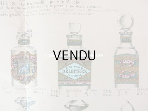画像7: アンティーク　パフュームリーのデザイン画  PLANCHE 24 - DELETTREZ PARIS - (7)