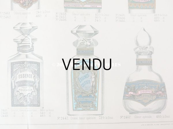 画像8: アンティーク　パフュームリーのデザイン画  PLANCHE 24 - DELETTREZ PARIS - (8)