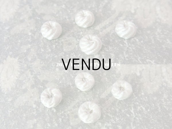 画像3: 19世紀 アンティーク ドール用 シルク製 くるみボタン スパイラル 9〜12mm (3)