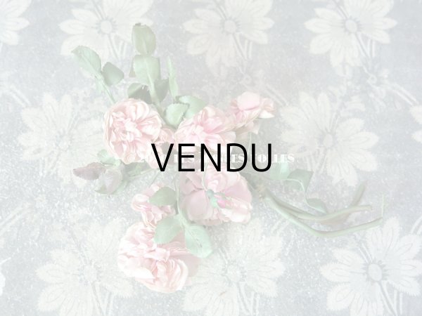 画像3: 19世紀末 アンティーク 薔薇の布花 (3)