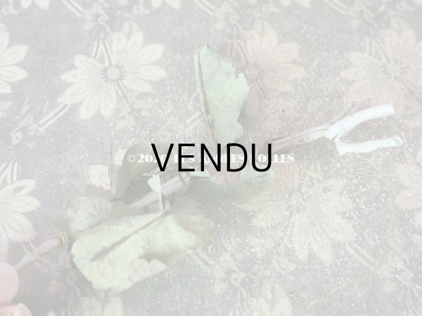 画像4: アンティーク 布花 淡いピンクの藤の花 ウィステリア コサージュ  (4)