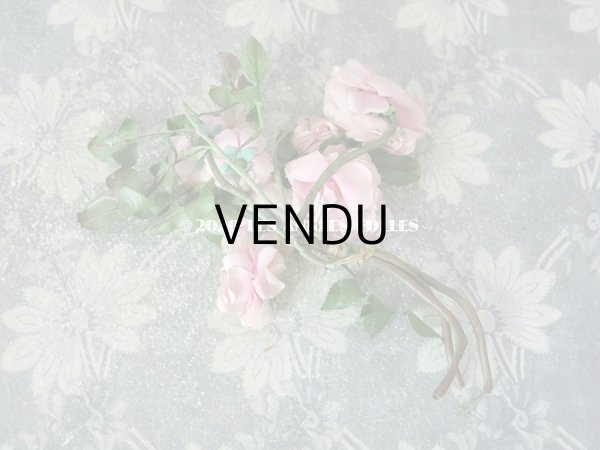 画像4: 19世紀末 アンティーク 薔薇の布花 (4)