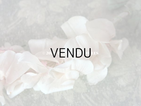 画像3: アンティーク 布花 淡いピンクの藤の花 ウィステリア コサージュ  (3)