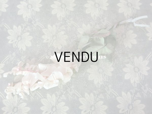 画像6: アンティーク 布花 淡いピンクの藤の花 ウィステリア コサージュ  (6)