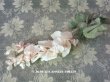 画像1: アンティーク 布花 淡いピンクの藤の花 ウィステリア コサージュ  (1)
