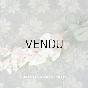 画像: アンティーク 布花 淡いピンクの藤の花 ウィステリア コサージュ 