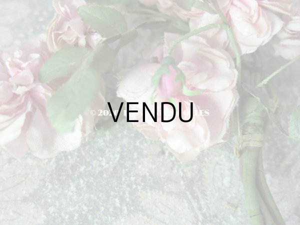 画像8: 19世紀末 アンティーク 薔薇の布花 (8)