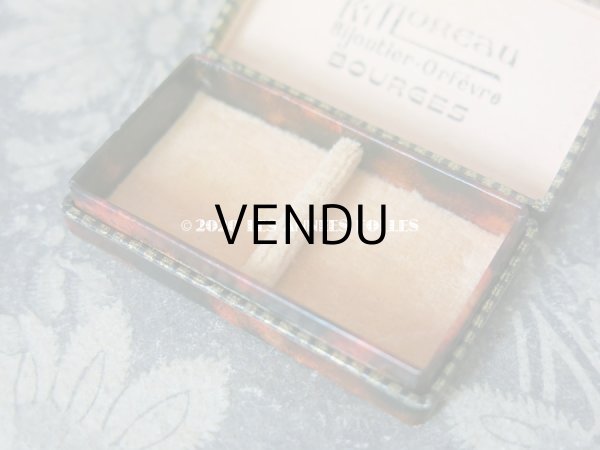 画像3: アンティーク ウェディングリング用 ジュエリーボックス アールデコ (3)