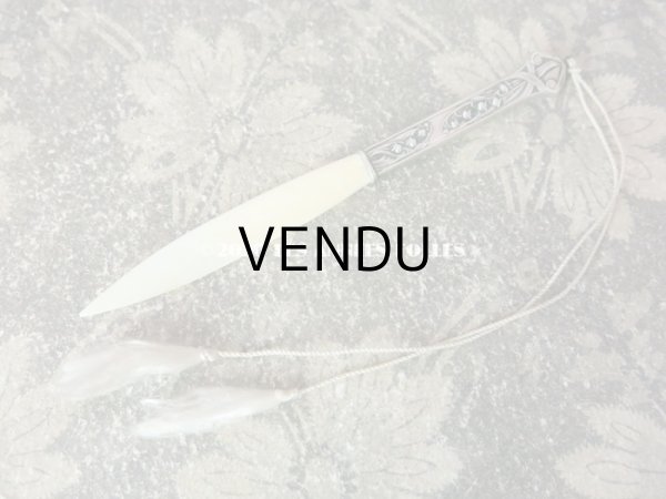 画像5: 【10周年セール対象外】 1900年代 アンティーク シルバー製　鈴蘭のブックマーク & ペーパーカッター   (5)