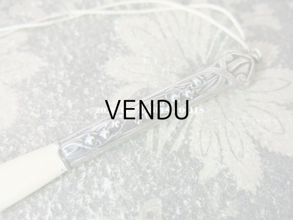 画像3: 【10周年セール対象外】 1900年代 アンティーク シルバー製　鈴蘭のブックマーク & ペーパーカッター   (3)