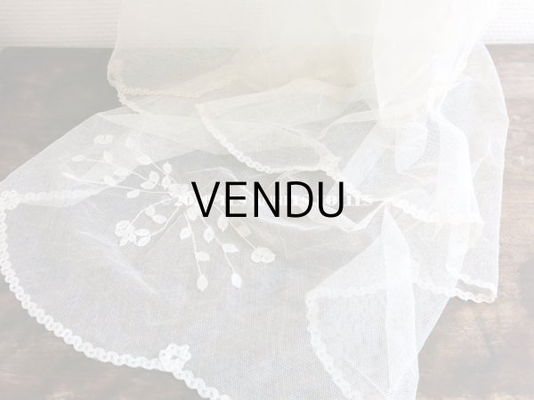 画像5: 【10周年セール対象外】 アンティーク ウェディングヴェール プリンセスレース (5)