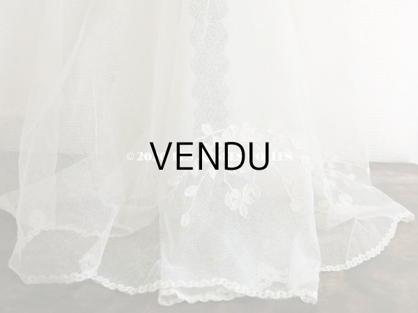 画像3: 【10周年セール対象外】 アンティーク ウェディングヴェール プリンセスレース (3)