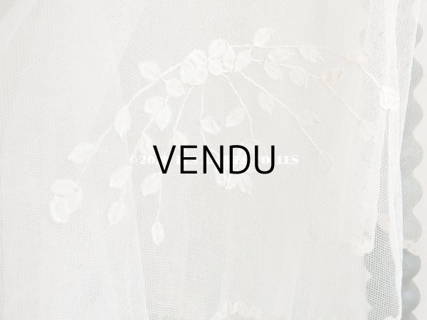 画像4: 【10周年セール対象外】 アンティーク ウェディングヴェール プリンセスレース (4)