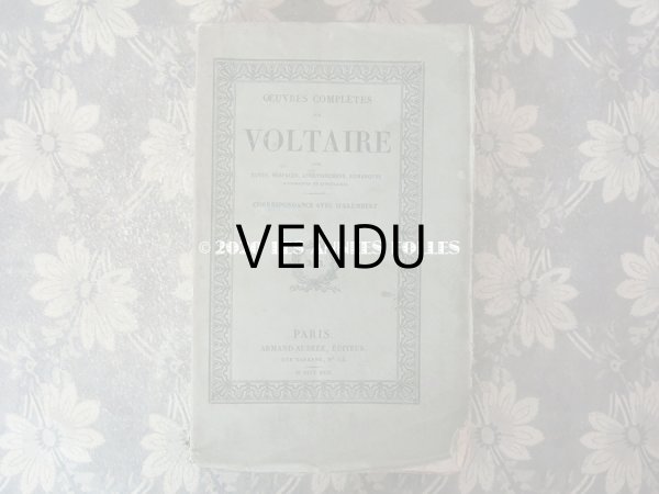 画像3: 【10周年セール対象外】 アンティーク 本 OEUVRES COMPLETES DE VOLTAORE (3)