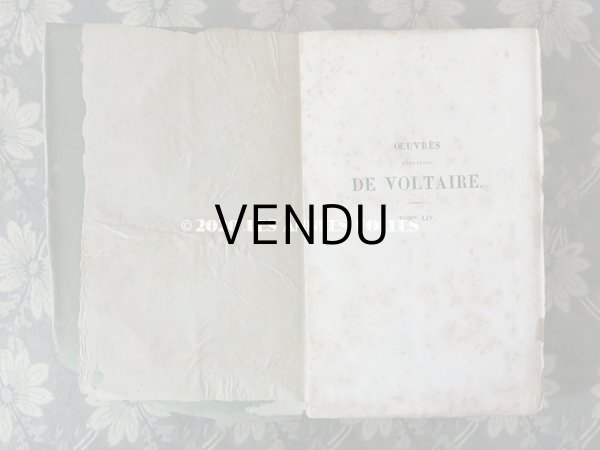 画像6: 【10周年セール対象外】 アンティーク 本 OEUVRES COMPLETES DE VOLTAORE (6)