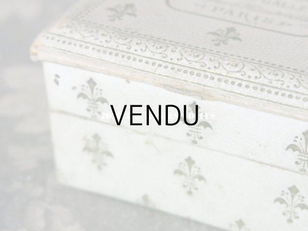 画像9: 【10周年セール対象外】 アンティーク パウダーボックス 百合の紋章 POUDRE DE RIZ HELIOTROPE BLANC - ROGER & GALLET PARIS - (9)
