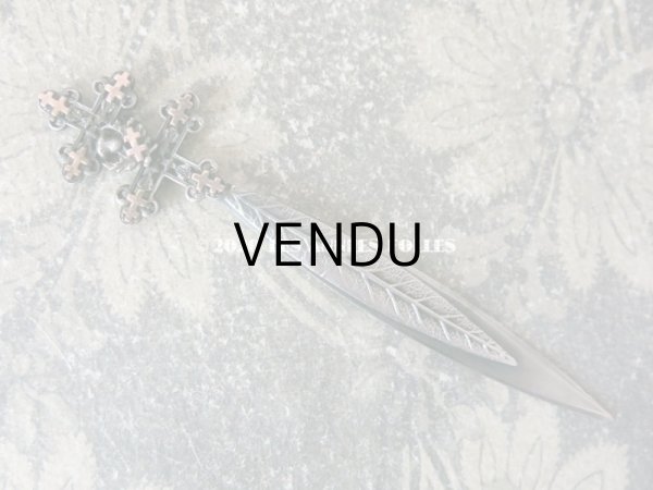 画像6: 【10周年セール対象外】 アンティーク レタリングセット ロレーヌ十字 ペン軸 & シーリングスタンプ ＆レターオープナー・ブックマーク (6)