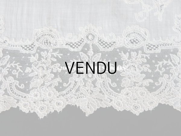 画像11: アンティーク ポワンドガーズ 結婚式のハンカチ 『ポワン・ド・ガーズ』 (11)