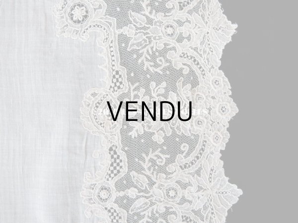 画像14: アンティーク ポワンドガーズ 結婚式のハンカチ 『ポワン・ド・ガーズ』 (14)