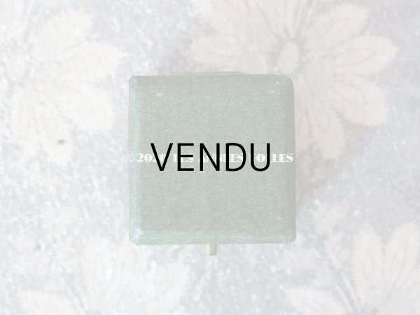 画像3: アンティーク 小さなジュエリーボックス 金彩入り グリーン (3)